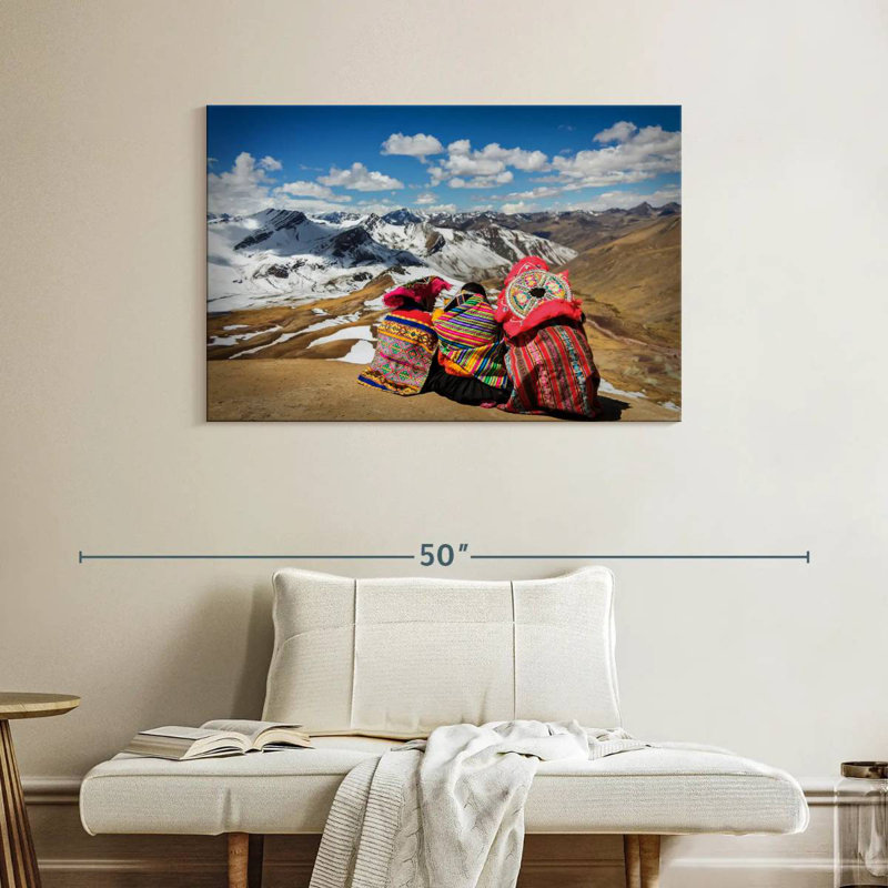 Ravi Natives Of Cusco, 26" H x 39" W