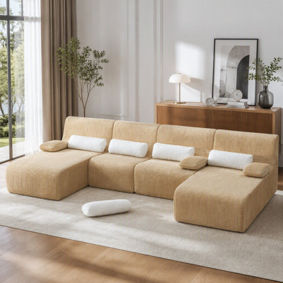 Canapé modulaire surdimensionné de 132,2 po