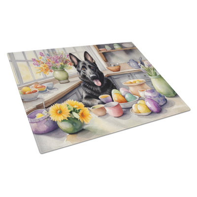 Decorating Easter Tempered Glass Cutting Board