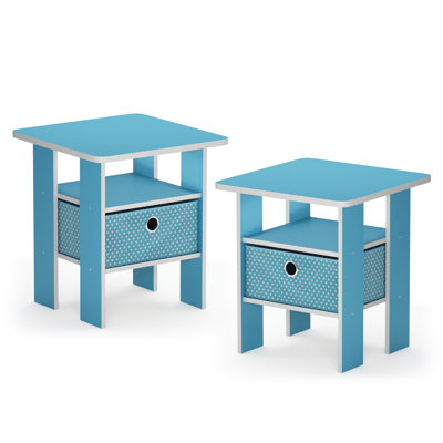 Joseph Side Table Nightstand with Bin Drawer, 2 per set