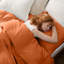 Onorino Luxury 4-Piece Dyed Duvet Set with Pillowcases or Fitted sheet (4 in 1)-2063012534-2063012533