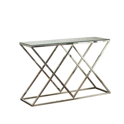 Gales 120cm Glass Top Console Table