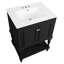 Meuble-lavabo de luxe moderne de 24 po avec lavabo en céramique, meuble de salle de bain avec tablette ouverte et rangement fermé-1531888008