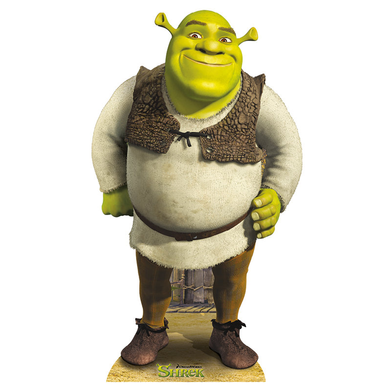 Shrek Life-Size Cardboard Cutout Standup - 67 x 37 inches