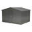 10X8 FT Outdoor Storage Shed, All Weather Metal Sheds with Lockable Doors, Tool Shed for Garden, Patio, Backyard, Lawn, Black
