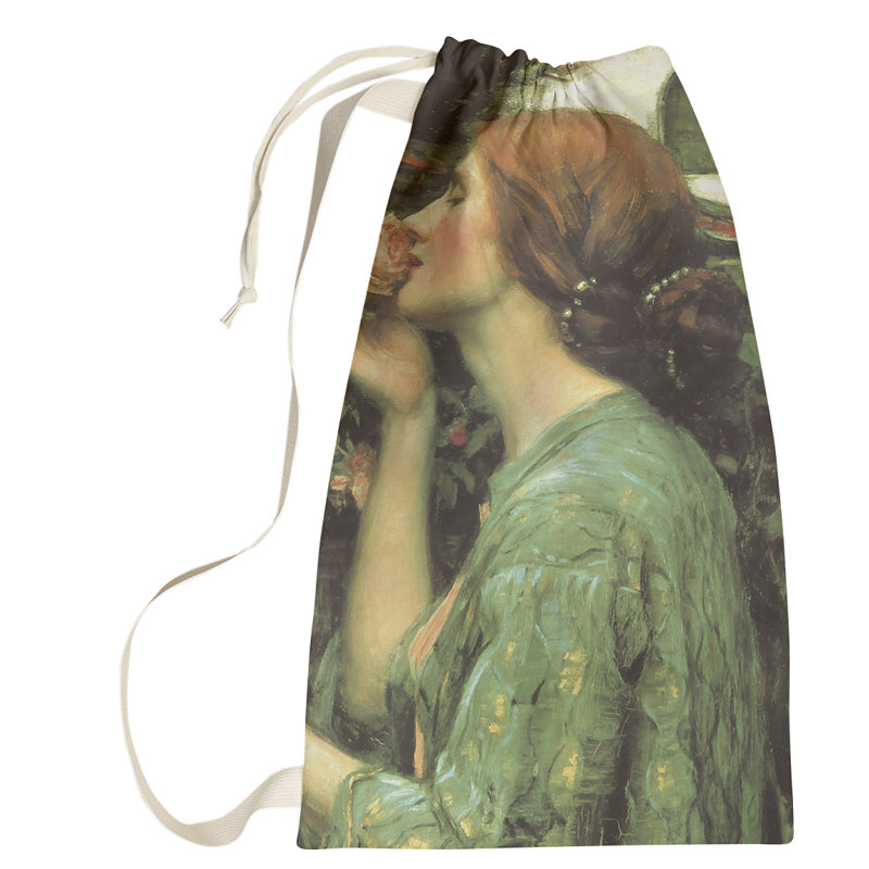 Magers Fabric Laundry Bag with Handles, Large (76.5" H x 29.5" W x 1.5" D), Green