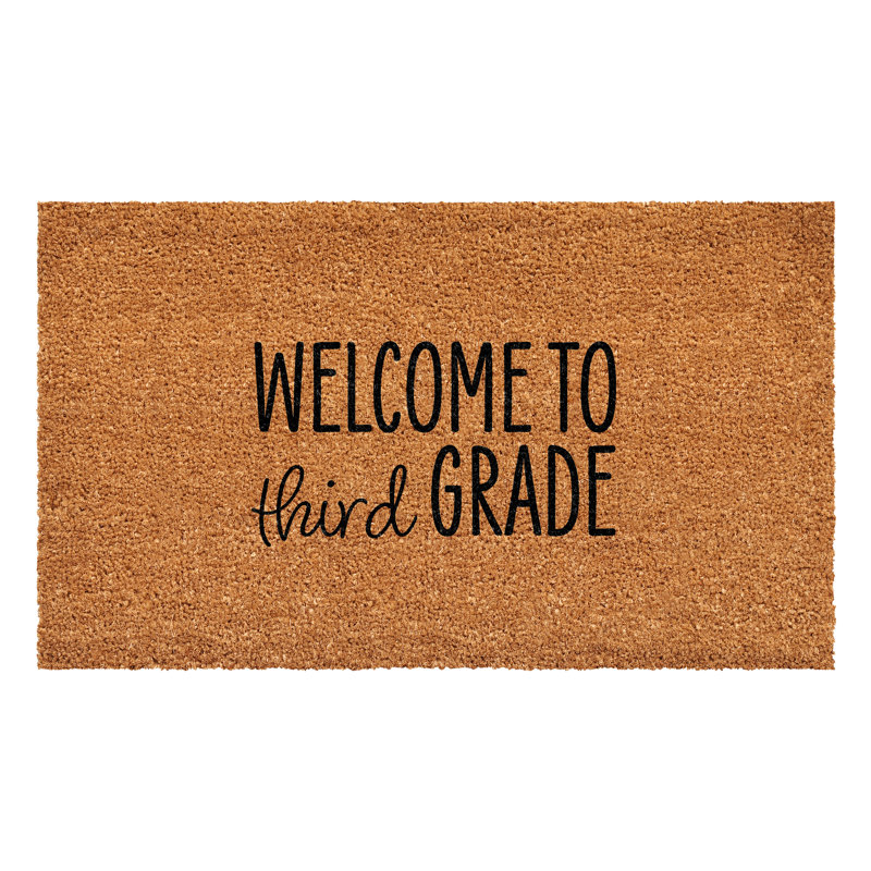 Personalized Welcome to Grade Doormat, 17" W x 29" L