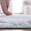 Dostie Oriental Light Blue/Navy Area Rug-2069952359
