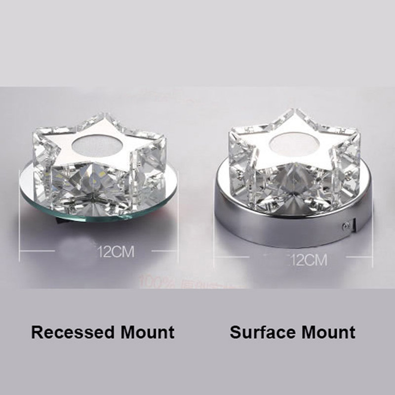 Acantha Crystal LED Flush Mount, 3800