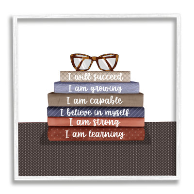 bb-550-Framed Motivational Self Esteem Books by Saba Rauf Single Picture Frame Print on Canvas