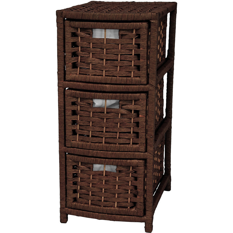 Hull 3 Drawer Storage Drawer, Mocha