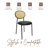 Cordera Velvet Dining Side Chair with Rattan Back and Black Metal Legs for Kitchen or Dining Room-1396907275