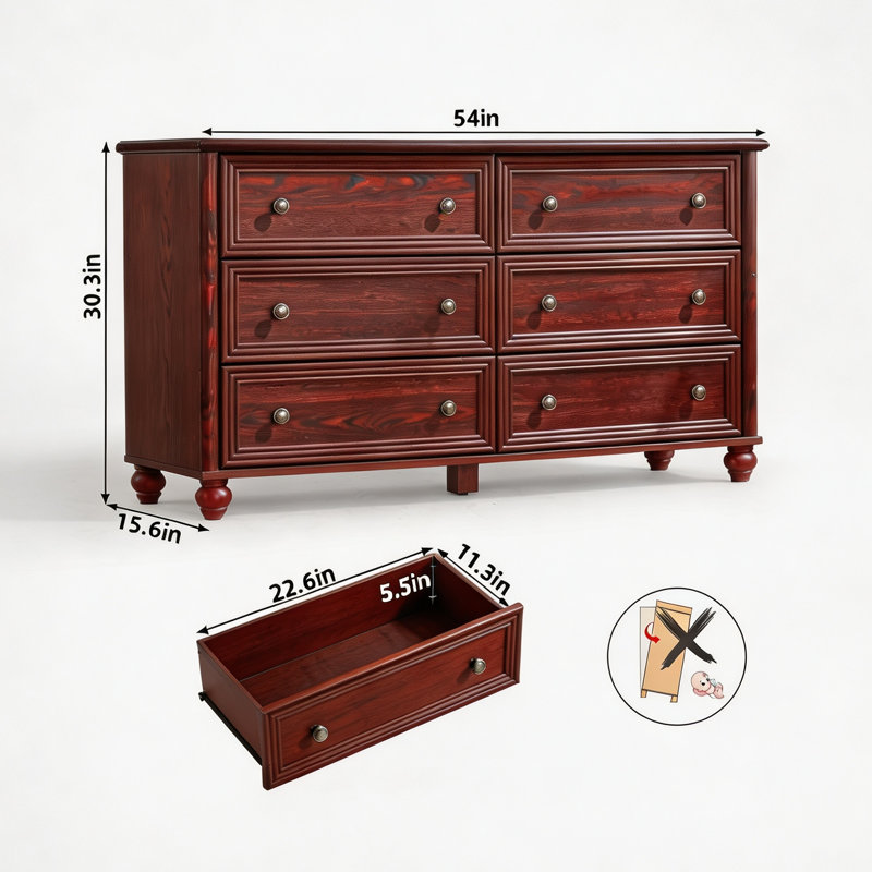 Ensemble de chambre à coucher de ferme 4 pièces avec commode et tables de chevet, ensemble d'armoires de rangement en bois avec station de charge et colonne romaine pour chambre à coucher et salon