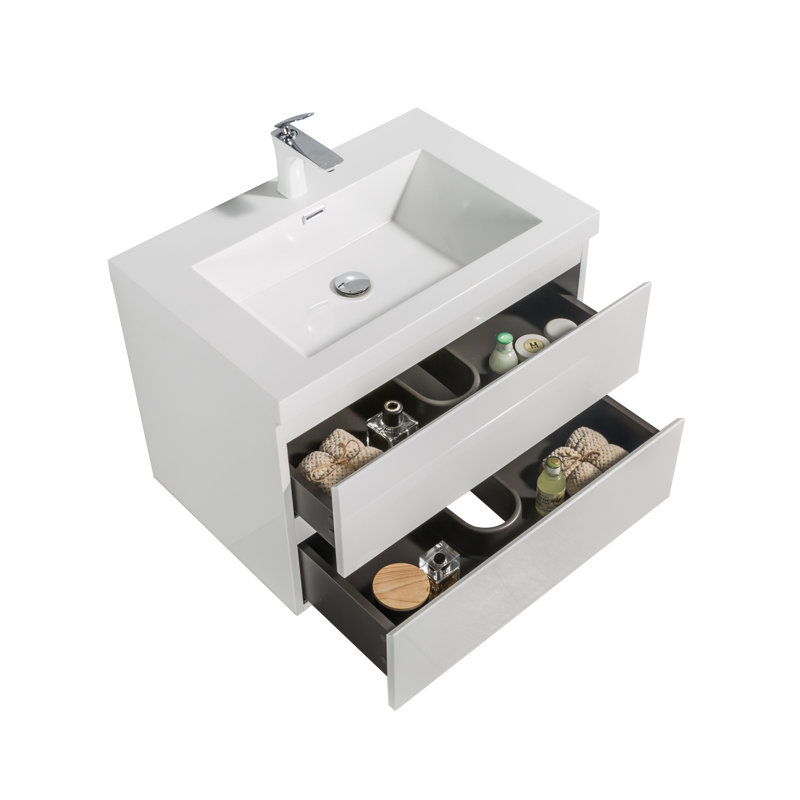 Meuble-lavabo mural simple 29,5 po Glenmore