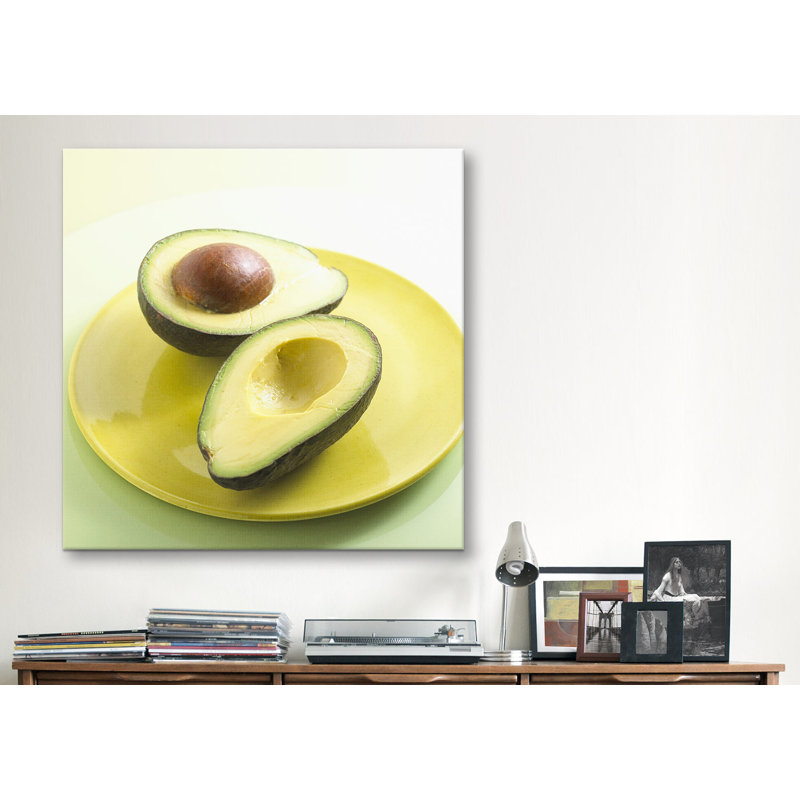 « slice » sur une plaque, reproduction de photo sur toile, H 12 po x l 12 po x P 1,5 po