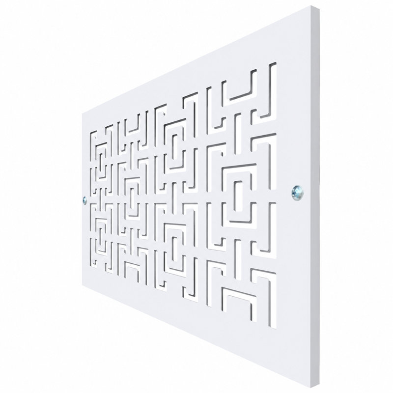 Registres muraux et de plafond Stellar Air - 8 x 16 (ouverture de conduit) - Design oriental, P 0,25 po x H 8 po x l 16 po