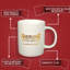 Tasse à café Northlandz, tasse à café en céramique blanche avec citation accrocheuse