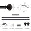Dennielle Matte Black Curtain Track/Rail