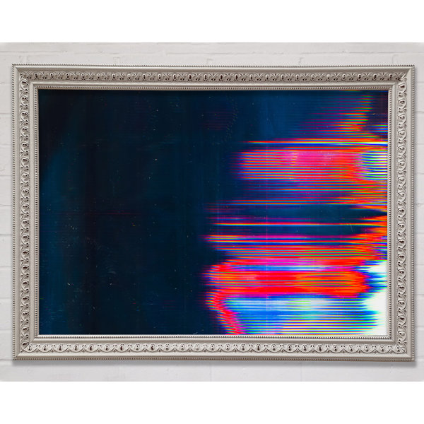 Bright Star Distorted Movement Red - Single Picture Frame Print ...