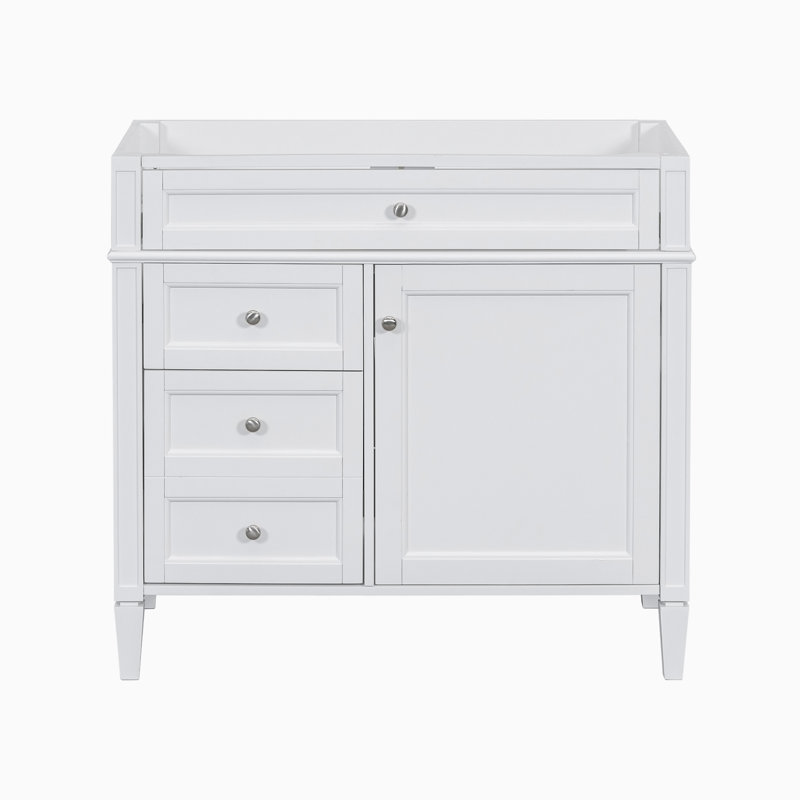 Base de meuble-lavabo simple 35,00 po seulement, Blanc