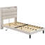 Lit simple tapissier avec prises de courant Klementyna -642372996