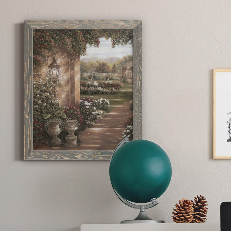Soirée dans le conservatoire - Peinture sur toile encadrée, H 24 po x l 18 po x P 1,5 po, Encadré gris