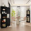 Armoire d'angle Ciauna 64,7 po avec tablettes réglables-1594764115