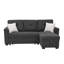 Canapé-lit modulaire réversible de 84 po avec méridienne de rangement droite 84 po-2142662502-2132017803