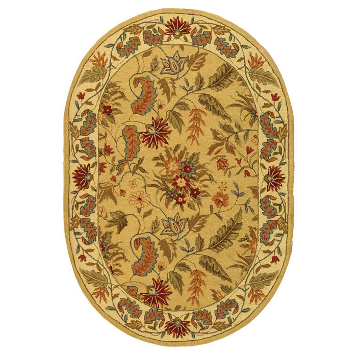 Hollander Hand Hooked Wool Floral Indoor Rug