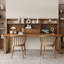 Bureau d'écriture rectangulaire en bois massif noyer-1849349078