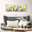 Tulipes jaune vif - impression sur toile tendue-57640629