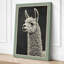 Alpaca Portrait Japandi - Wrapped Canvas-41848104-41848100