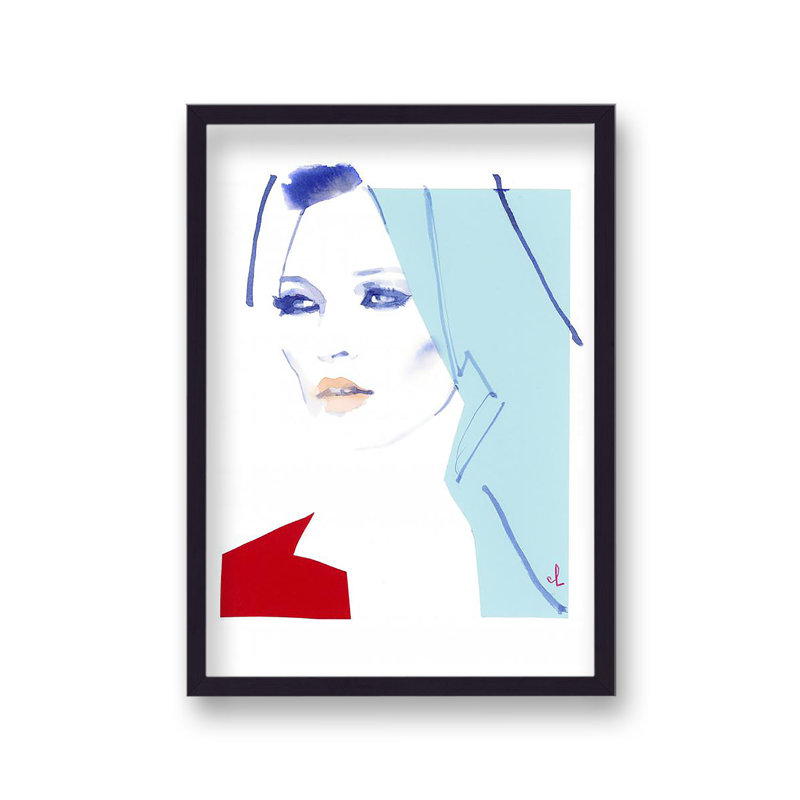 Kate Moss Couture Portrait 3 by Marc Antoine Coulon - Single Picture Frame Print
