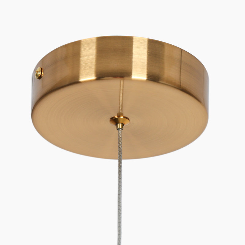 Mini-luminaire suspendu en verre texturé à 1 lumière à DEL Chantae