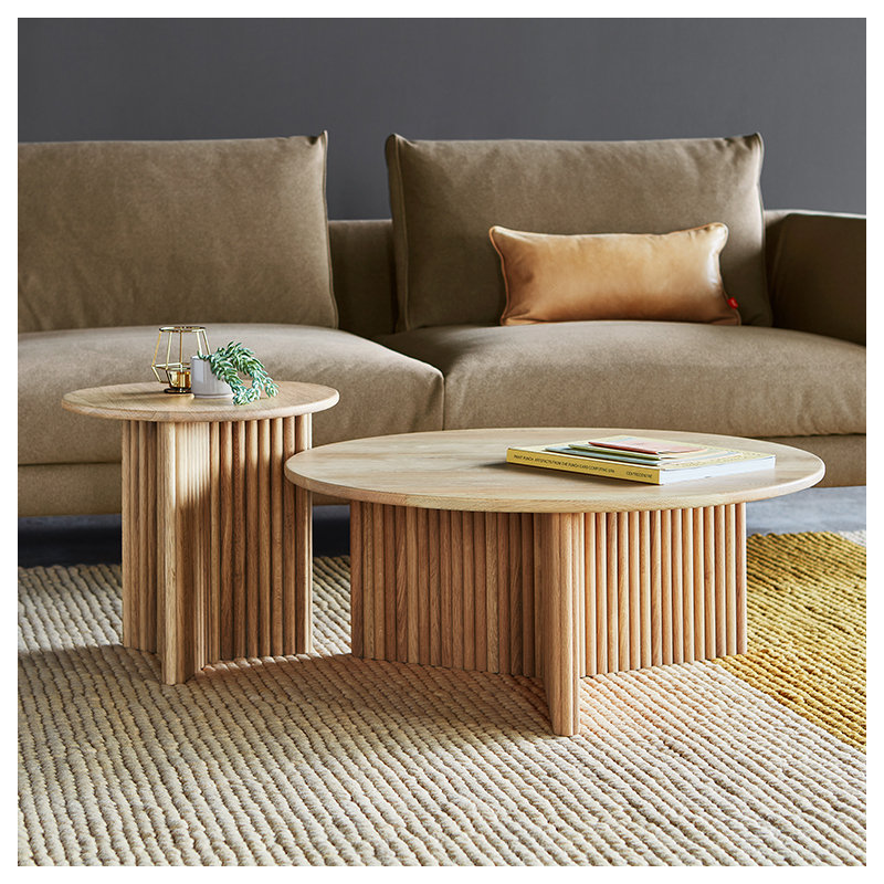 Odeon Coffee Table, White Oak