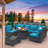 8-Piece Outdoor Patio Furniture Sectional Set-161221891