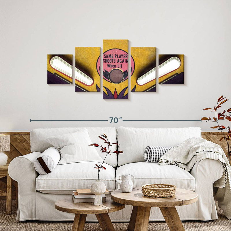 'Pinball Machine Game, 24" H x 55" W