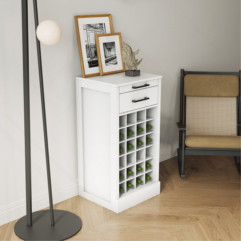 Buffet brun modulaire 24 pièces, Blanc