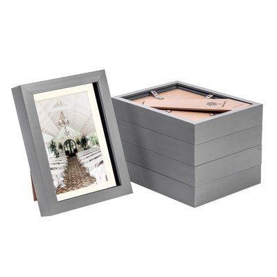 Nicola Spring - 3D Box Photo Frames - 5 x 7" with 4 x 6" Mount