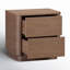 Mille 2 - Drawer Solid Wood Nightstand-874841405