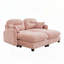 Canapé modulaire en chenille 2 places avec 2 coussins et 2 repose-pieds-1058736608-1058736609-1058736614