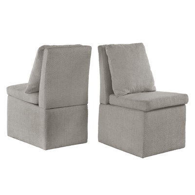 Sanctuary Boucle Parson Dining Chair With Casters