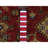 10'x10' Red Hand Knotted Karajeh Design Pure Wool Round Rug 9D3D4A8C7D9B4EB9B8528DA3B611A22B