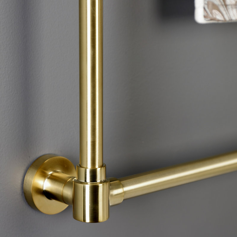 Kingston Brass Gallant 36-Inch Wall Mount 3-Bar Towel Rack, Brushed Brass