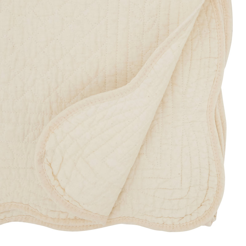 Sophisticated Quilted Table Runner, Ivory