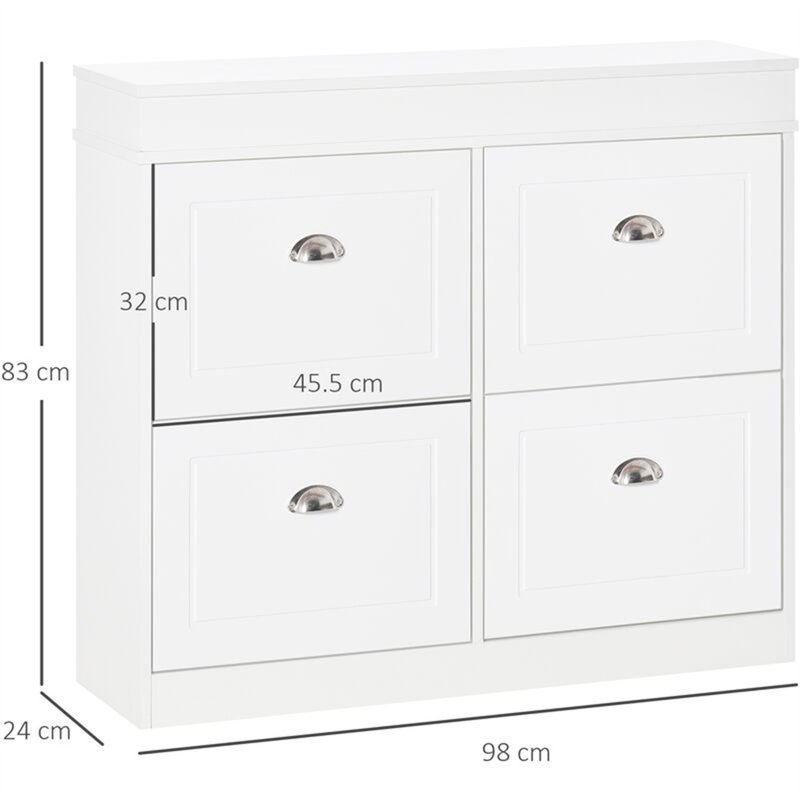 32 Pair Flip Down Shoe Storage
