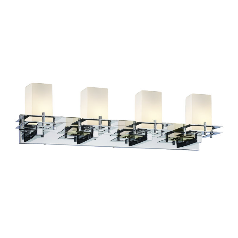 Casson 4 - Light Vanity Light, Opal , Polished Chrome
