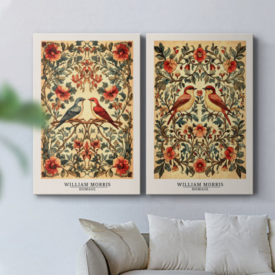 Toile tendue avec châssis de qualité supérieure de la collection CCW-XX de Wm Morris - Prêt à accrocher