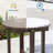 Round Outdoor Side Table, HDPE Small Adirondack End Table, Easy Clean Patio Side Table for Backyard, Pool, Porch, Garden and Lawn-1430612890