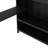 Black Metal Full Xl Over Twin Size Bunk Bed Frame With Folding Desk And Closet With Led Lights, No Needed Spring